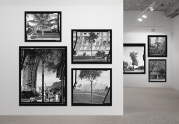 Installation view of Daniel Temkin photographs hanging in gallery