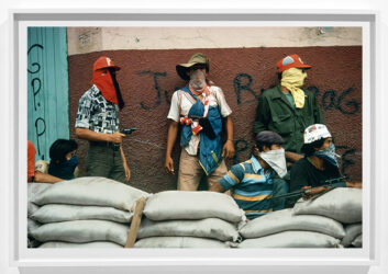 NICARAGUA. Matagalpa. Muchachos await the counterattack by the National Guard.