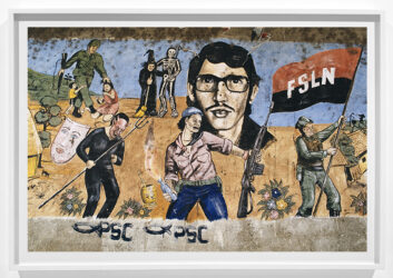 NICARAGUA. Masaya. 1986. Mural featuring Nicaraguan heroes.