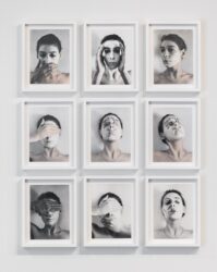 Janice Guy, Untitled, 1976, (9) gelatin silver prints, six hand-colored, printed 1976, 7 x 5 inches each