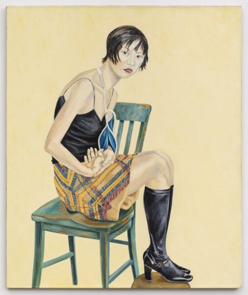 Prudence Whittlesey, Sling, 1996, oil on linen, 60 x 50 inches