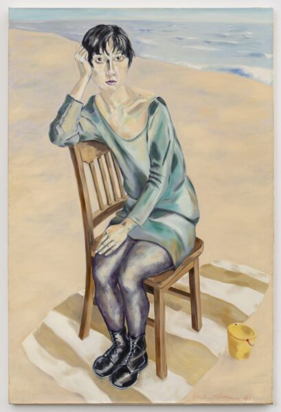 Prudence Whittlesey, Beach Pail, 1991, oil on linen, 60 x 40 inches