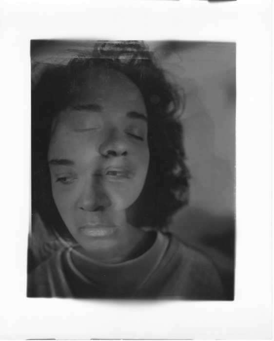 Carla Williams. Untitled (double face / Dad's sweater I), 1984-1985, printed 1984-1985, gelatin silver print, image dimensions: 7 3/4 x 6 inches, paper dimensions: 10 x 8 inches