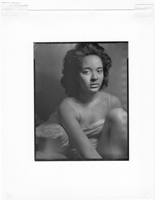 Carla Williams. Untitled (camisole with lace) #2, 1984-1985, printed 1984-1985, gelatin silver print, image dimensions: 6.25 x 5 inches, paper dimensions: 10 x 8 inches 