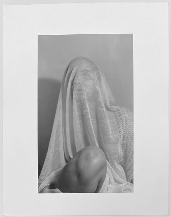 Carla Williams. Untitled (Veil) #1a, 1984-1985, printed 1984-1985, gelatin silver print, image dimensions: 10 1/2 x 6 1/4 paper dimensions: 14 x 11 inches