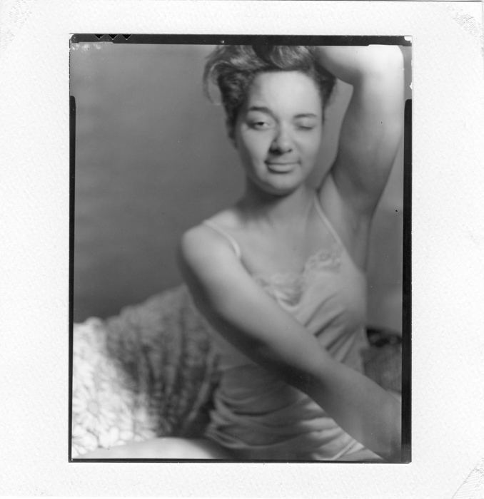 Carla Williams. Untitled (camisole with lace) #8, 1984-1985, printed 1984-1985, gelatin silver print mounted to , image dimensions: 6 x 5 inches, mount dimensions: 7 x 7 inches