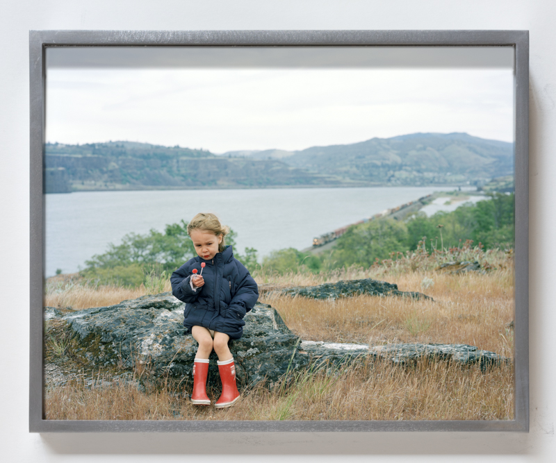 Justine Kurland. Double Lollies, 2008, pigment print, 13 x 10 3/8 inches // Birmingham Crew Change, 2007, pigment print, 7 x 5 1/2 inches, printed 2023, mounted on aluminum, 13 x 10 3/8 inches, edition of 6